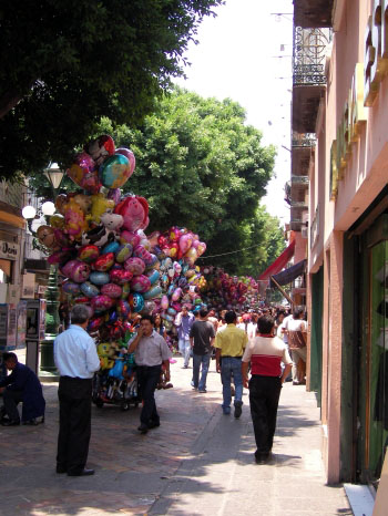 Fußgängerzone von Puebla Mexiko