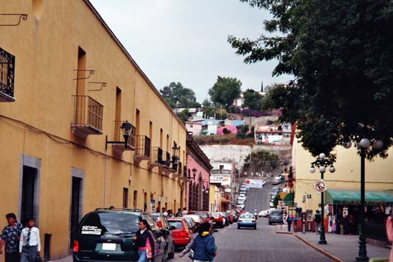 Strassenzug in Tlaxcala